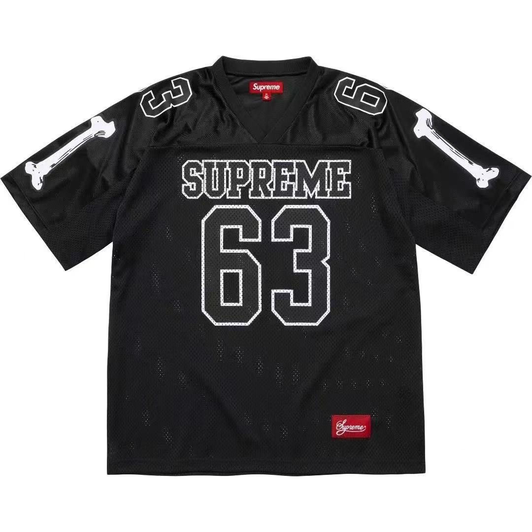 Supreme Bones Number 63 Mesh Football Jersey