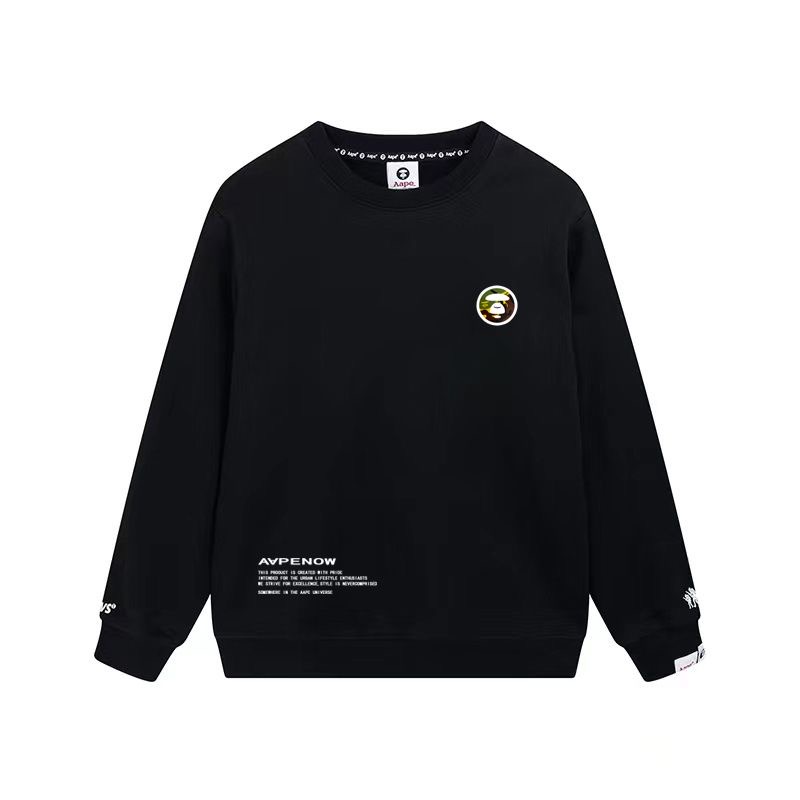 BAPE Camo Letter Graphic Crew Neck Long Sleeve Sweatshirt