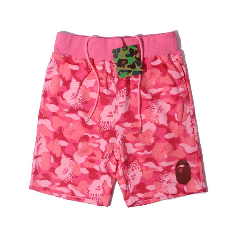 BAPE Blue Camo Ape Head Print Sweat Shorts