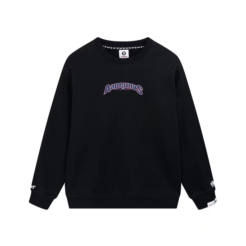 BAPE Camo Letter Graphic Crew Neck Long Sleeve Sweatshirt