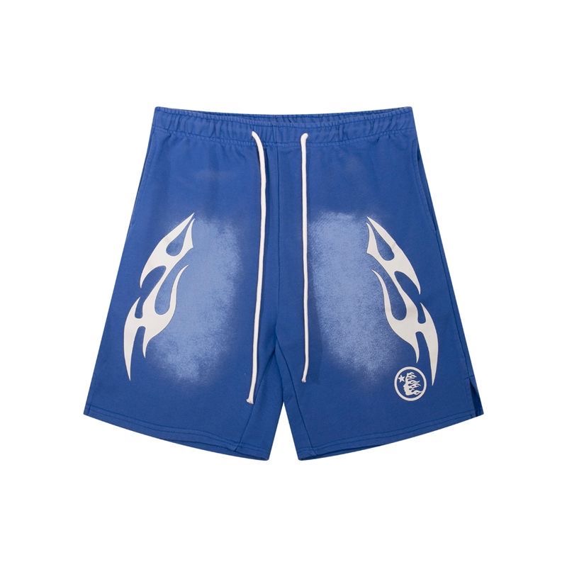 Hellstar Flame Print Drawstring Casual Shorts