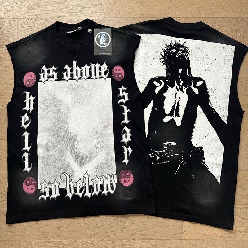 Hellstar Big Logo Summer Vest Black