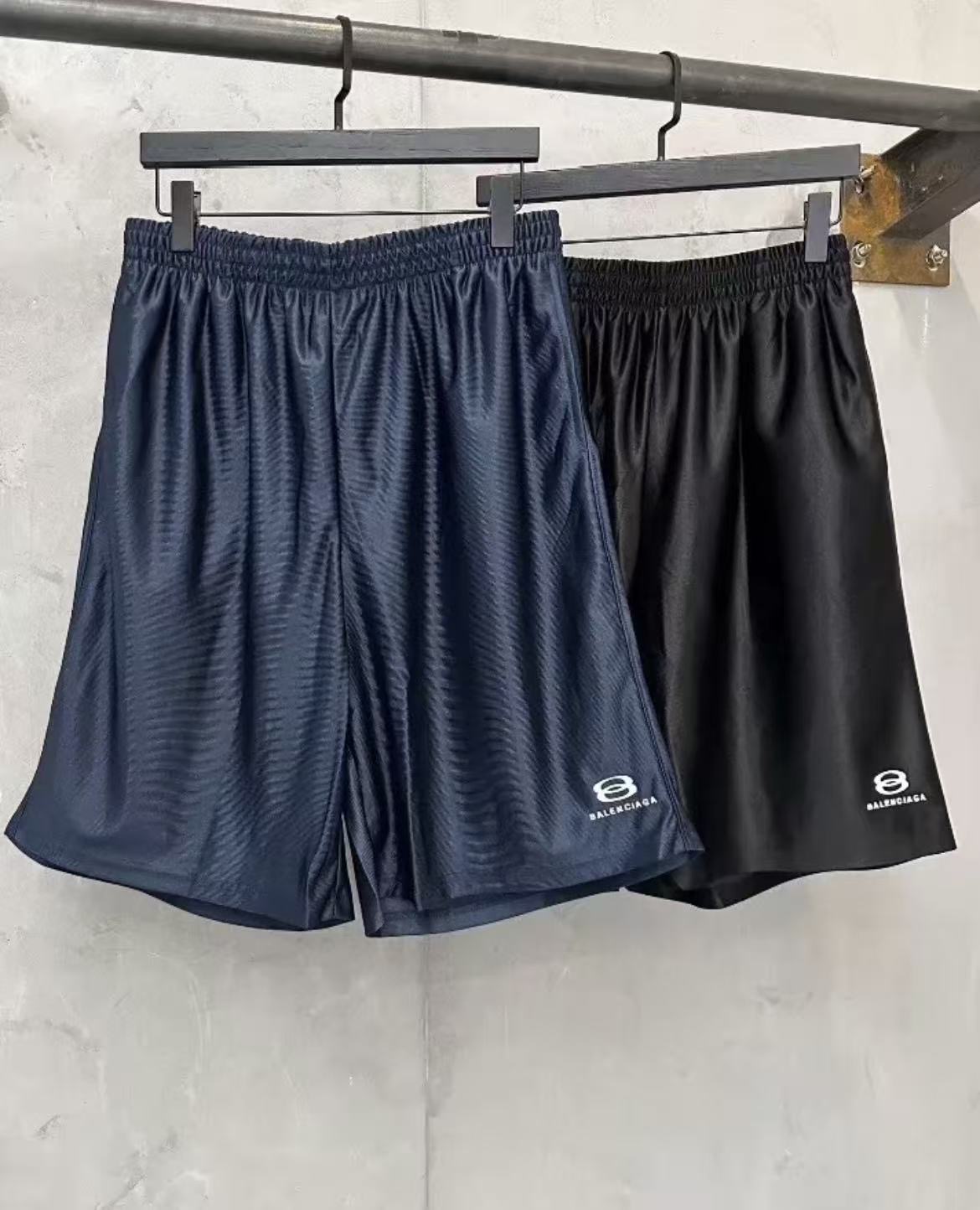 Balenciaga Double Circle Logo Mesh Sports Shorts