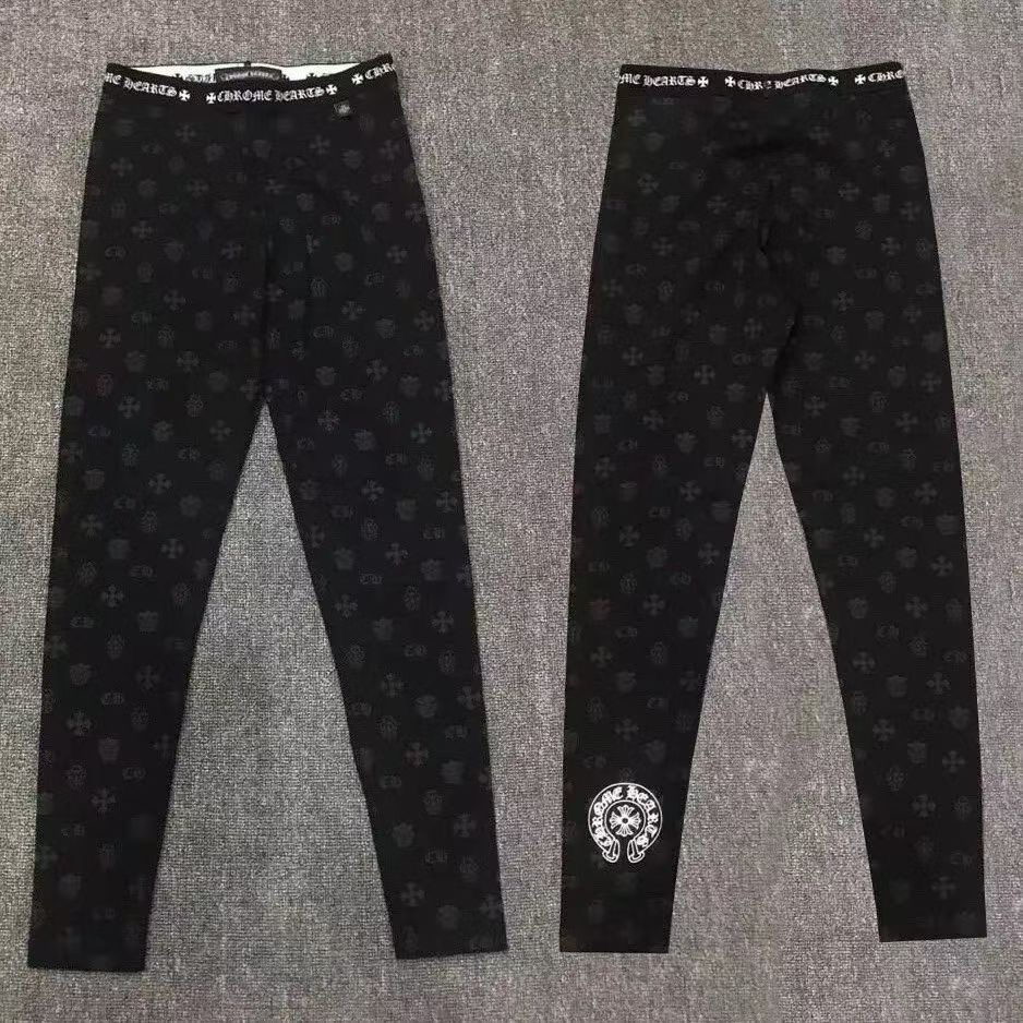 Chrome Hearts Slim Pants Black Full Logo