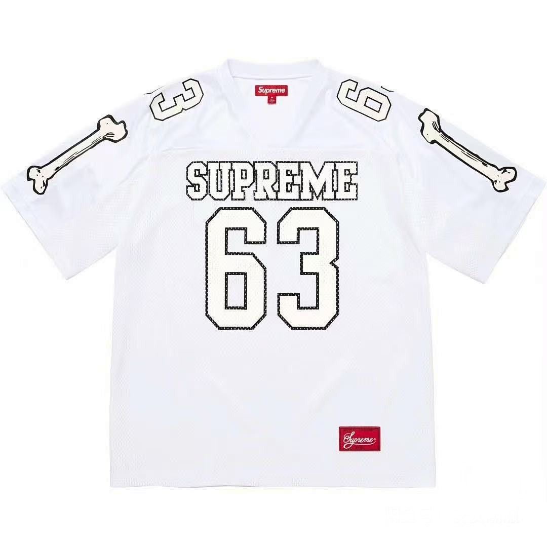Supreme Bones Number 63 Mesh Football Jersey