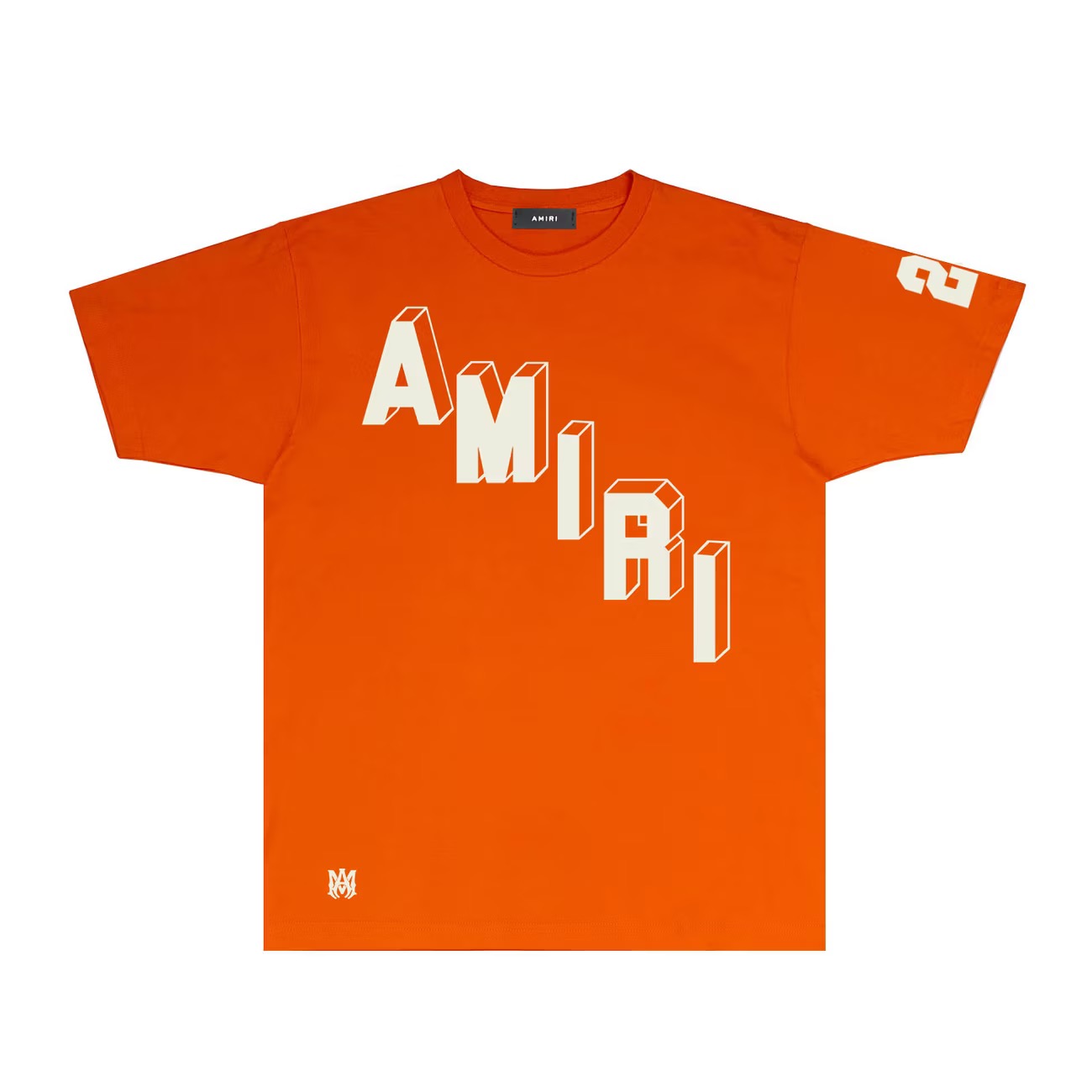 Amiri 3D Stereo Letter Logo Number Print Short Sleeve T-Shirt