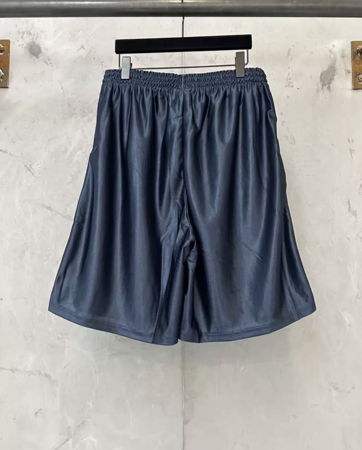 Balenciaga Double Circle Logo Mesh Sports Shorts