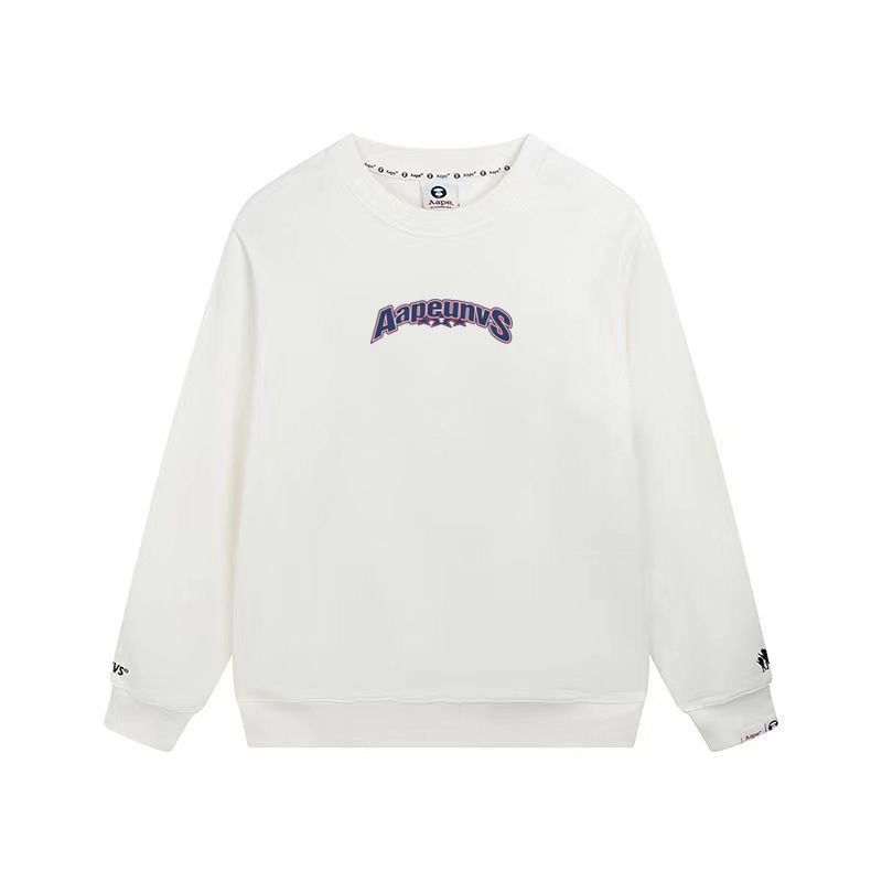 BAPE Camo Letter Graphic Crew Neck Long Sleeve Sweatshirt