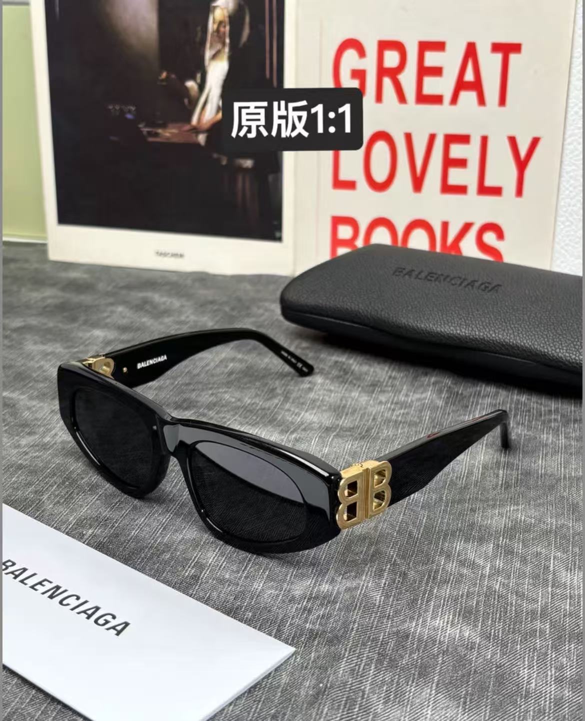 Balenciaga Double B Logo Cat Eye Sunglasses