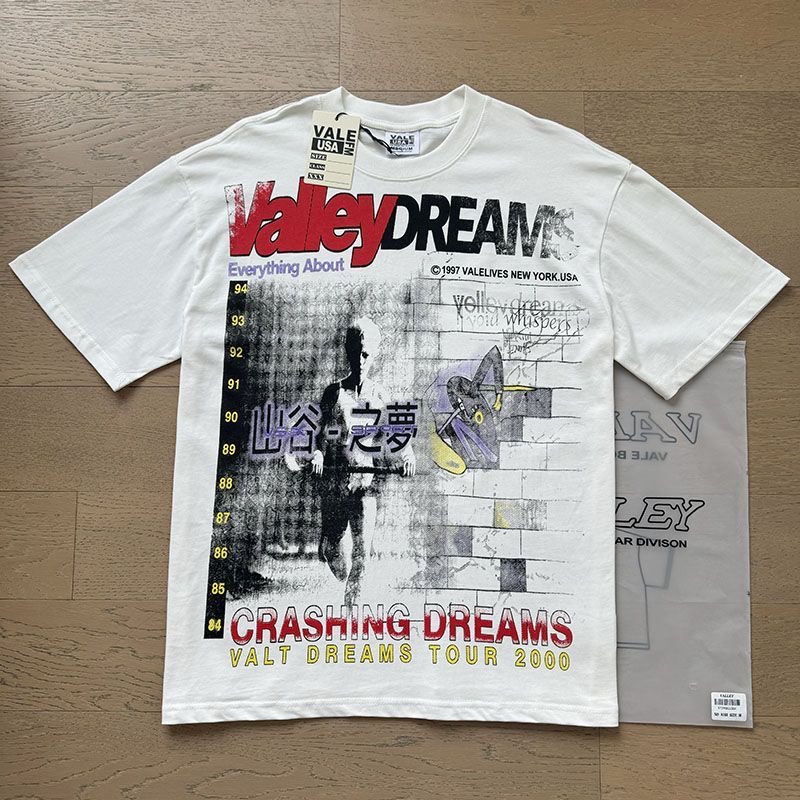 Vale Forever Valley Dreams World Peace Vintage Washed Oversized Short Sleeve T-Shirt