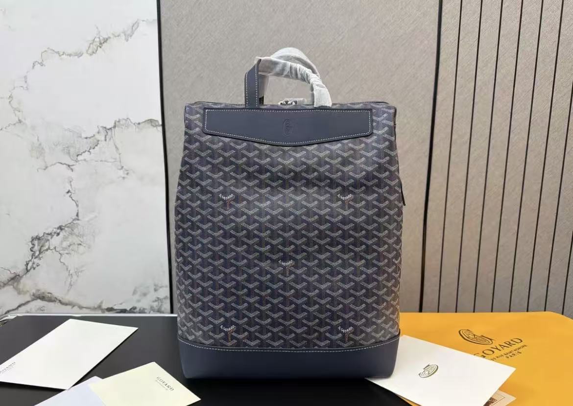 Goyard backpack collection inside orange
