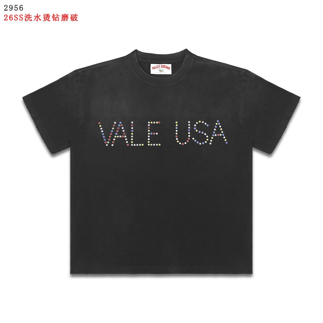 Vale USA Rhinestone T-Shirt And Shorts Set