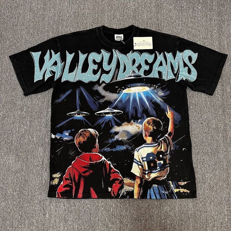 Valley Dream UFO Kids Graphic Short Sleeve T-Shirt
