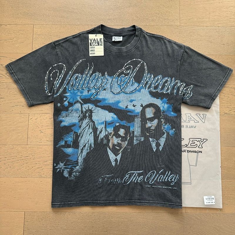 Vale Forever Valley Dreams Vintage Washed Portrait Oversized Short Sleeve T-Shirt