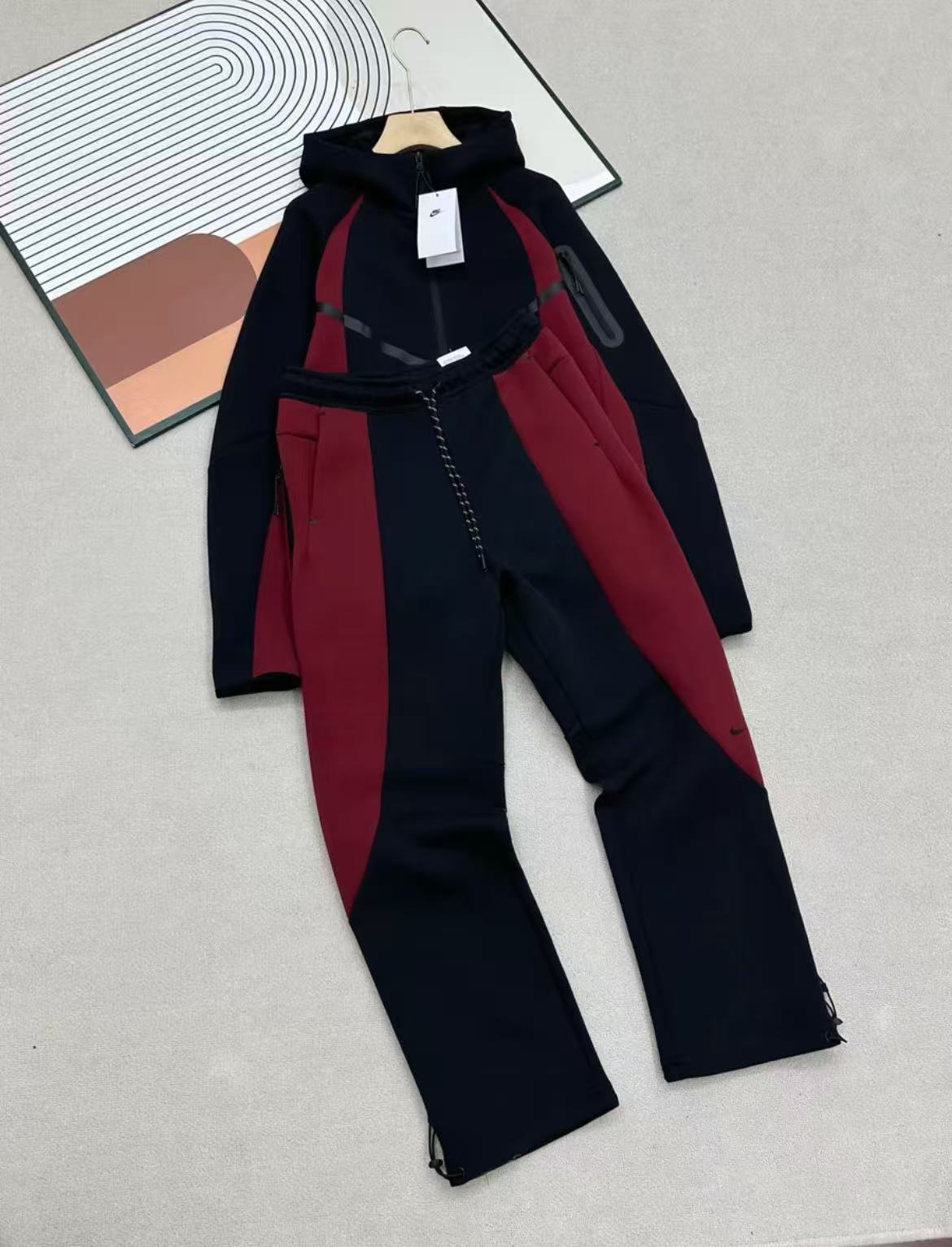 Nike Tech Fleece Color Block Tracksuit Set