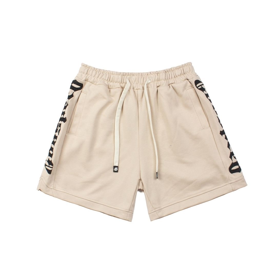 Godspeed Gothic Side Letter Print Drawstring Sweat Shorts