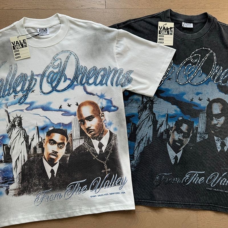 Vale Forever Valley Dreams Vintage Washed Portrait Oversized Short Sleeve T-Shirt