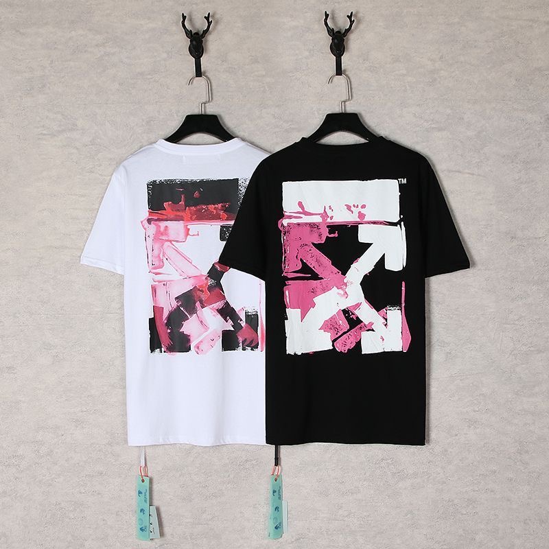 Pink Print Arrow Logo Tee 2 Colors