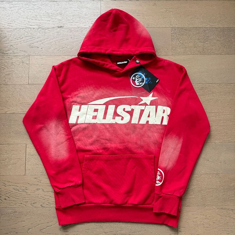 Faded Letter Logo Hoodie or Pants or Set Red Colors